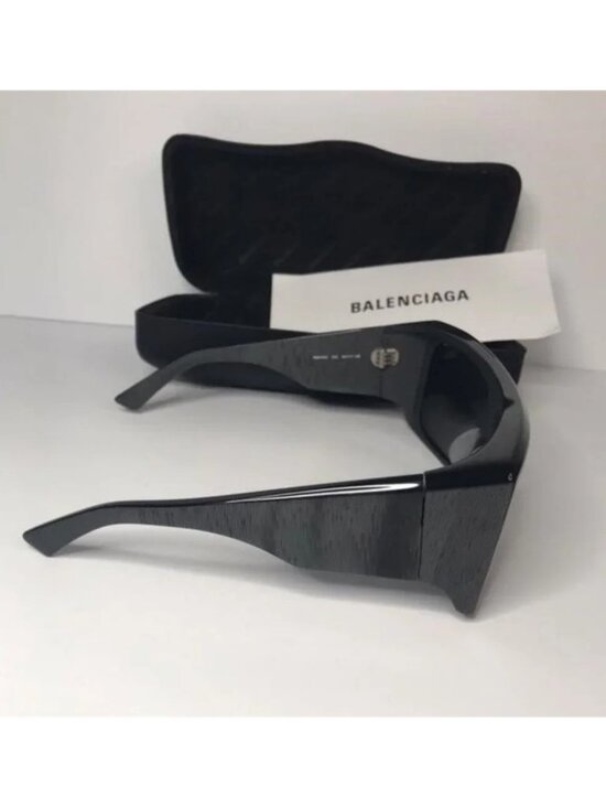 Original Balenciaga Black BB0002S Shield Sunglasses main image 10